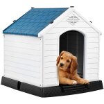 Goplus niche pour chien en résine avec trous de ventilation et toit Étanche pour utilisation intérieure ... Goplus niche pour chien en résine avec trous de ventilation et toit Étanche pour utilisation intérieure ...