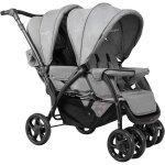 Goplus poussette double pour b�b� - poussette 2 places pliable - dossierauventpoign�e r�glable - 123x59x102cmg ...