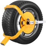 Goplus sabot bloque roue voiture antivol roue en acier robuste avec grande ventouse et deux serrures ...