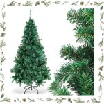 Goplus sapin de noël artificiel 150cm vert pied en métal la fête de noël maison cour en pvc support en ... Goplus sapin de noël artificiel 150cm vert pied en métal la fête de noël maison cour en pvc support en ...