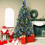 Goplus sapin de noël lumineux 180cm350 led11 modes declairage - 1000 branches artificiel réaliste en ... Goplus sapin de noël lumineux 180cm350 led11 modes declairage - 1000 branches artificiel réaliste en ...