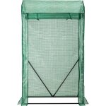 Goplus serre de jardin avec 4 niveaux d?étagères avec housse de protection et porte à enroulement (vert ... Goplus serre de jardin avec 4 niveaux d?étagères avec housse de protection et porte à enroulement (vert ...