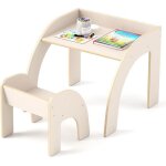 Goplus table et chaise pour enfant 3 ans + chaise ergonomique - plateau large - petit table dactivits ...