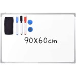 Goplus tableau blanc magnétique 90 x 60 cm cadre en aluminium incluant crochets marqueurs aimants gomme ... Goplus tableau blanc magnétique 90 x 60 cm cadre en aluminium incluant crochets marqueurs aimants gomme ...