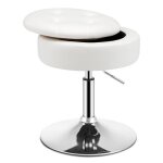 Goplus tabouret de coiffeuse avec couvercle réversible chaise de maquillage pivotante à 360°réglable ... Goplus tabouret de coiffeuse avec couvercle réversible chaise de maquillage pivotante à 360°réglable ...