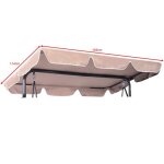 Goplus toit pour balancelle toit pour balançoire imperméable avec largeur de bord 12cm beige 168 x 114cm ... Goplus toit pour balancelle toit pour balançoire imperméable avec largeur de bord 12cm beige 168 x 114cm ...