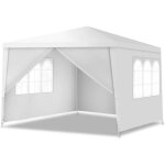 Goplus tonnelle 3x3m pliante avec 4 bâche latérales amovibles et 2 fenêtres décorativesgazebo de jardin ... Goplus tonnelle 3x3m pliante avec 4 bâche latérales amovibles et 2 fenêtres décorativesgazebo de jardin ...