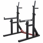 Rack  squat multifonction rglable avec poignes dips