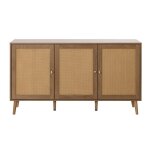 Goto - buffet bas - effet bois et cannage - 140 cm - bois Goto - buffet bas - effet bois et cannage - 140 cm - bois