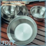 Gototop assiettes et bols en acier inoxydable ensembles de vaisselle de camping 12 pi�ces assiettes sport ...