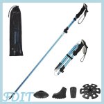 Gototop b�ton de randonn�e pliant tomshoo b�ton de randonn�e l�ger pliable b�ton de marche cinq fois ...