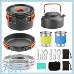 Gototop ensemble de casseroles et po�les de camping batterie de cuisine de camping �quipement de sport ...