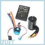 Gototop moteur brushless 3650 3100kv avec esc brushless 120a pour voiture bateau rc 1 / 8 1 / 10