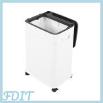 Gototop poubelle � hauteur r�glable poubelle de cuisine 20 l avec roulettes poubelle roulante � hauteur ...