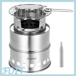 Gototop r�chaud de camping tomshoo po�le � bois pliable portable coupe - vent po�le � sport moustiquaire ...