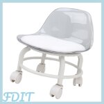 Gototop tabouret roulant bas avec support dorsal tabouret roulant bas avec roulettes support sport tabouret ...