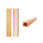 Goulotte dinstallation adh�sif �lectrique 2m 127x11mm bois clair - edm