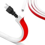 Goulotte passe cble - non spcifi - 1m - pvc durable - auto - adhsif - rouge