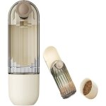 Gourde 3 en 1 pour chien avec distributeur de nourriture de 100 ml et bouteille deau de 280 ml pour chien ...