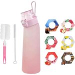 Gourde 700 mlgourde avec 6 pods de goutgourde aromatis�e sport paille tritan water bottle fitness avec ...