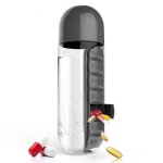 Gourde - bouteille isothermepilulier multicolore en option de 7 jours organiseur de m�dicaments porte ...