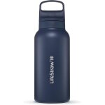 Gourde filtrante inox 1 l purification eau anti - bact�ries et microplastiques bleu