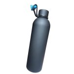 Gourde isotherme 750 ml noir mat - parfaite pour sport et quotidien.