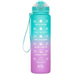 Bouteille deau - marque inconnue - 1000ml - abs 100% sans bpa - �tanche - marqueur de temps