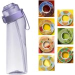 Gourde sport - violette - 650ml - 7 gousses de saveur - �tanche - sans bpa