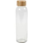 Gourde en verre - z�ro - d�chet - 50 cl - bouchon en bambou - mixte - adulte