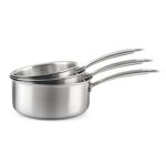 Gourmet - lot de 3 casseroles inox 16 / 18 / 20cm Gourmet - lot de 3 casseroles inox 16 / 18 / 20cm