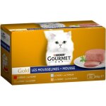 Gourmet gold les mousselines mousse multivarits 85g par 4 rations (lot de 2 soit 8 rations)