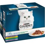 Pte pour chats - gourmet - perle les filettines - 1020g - lot de 3 - avec lgumes