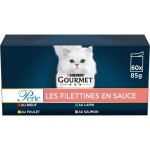 Gourmet perle les filettines en sauce multivarits - 60x85g - sachets repas pour chat adulte