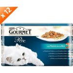 Gourmet perle les plaisirs de la mer multivarits - 4 x 85 g (x12) - pour chat adulte