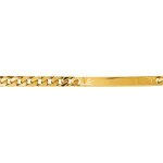 Gourmette - 1001 bijoux - plaqu or - 4mm - femme