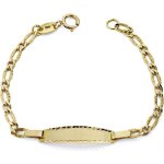 Gourmette - 18k - 12cm - bb dor - lien fermeture - sculpt reasa