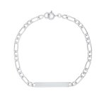 Gourmette cleor en argent 925 / 1000 110235 blanc Gourmette cleor en argent 925 / 1000 110235 blanc