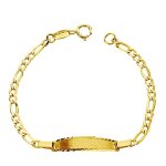 Gourmette - enregistrement inclus - or jaune 18k - enfant - reasa - lien étroit 3x1 Gourmette - enregistrement inclus - or jaune 18k - enfant - reasa - lien étroit 3x1