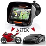Gps aztek 4. 3 3 en 1 pour moto camion et voiture avec cartographie europe et maroc 2014