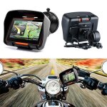 Gps moto tanche 4. 3 8gb - noir - bluetooth - support de montage inclus