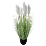 Gramin�es artificielles herbe de pampa 120 cm d�coration plante artificielle kp118 deluxe