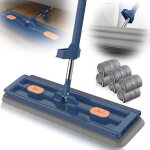 Grand balai platgrande serpill�re plate grandes surfaces avec manche en acier inoxydable balai industriel ...