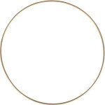 Cercle mtallique - lealoo - 60 cm - dor - vintage - abat - jour et attrape - rves