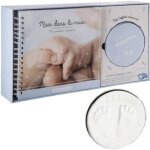 Grand coffret de naissance garçon : album de naissance souvenirs + boîte à empreinte mains pieds bébé ... Grand coffret de naissance garçon : album de naissance souvenirs + boîte à empreinte mains pieds bébé ...