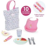 Grand coffret repas - corolle - floral - pour poupon 36 / 42 cm - d�s 24 mois