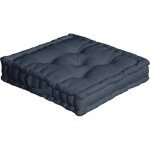 Grand coussin de sol 50x50 gris fonc
