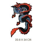 Grand ecusson patch thermocollant dragon 34 cms / 21 cms