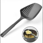 Grand �gouttoir � cuill�re passoire en plastique multifonctionnelle � manche long pour p�tes et autres ...