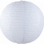 Lanterne - unique - boule chinoise - 50 cm - blanc - papier - extrieur